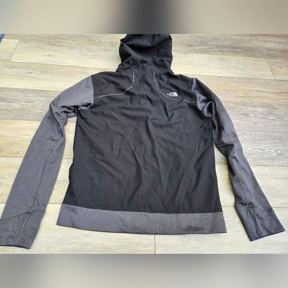 The North Face Kilowatt Hooded Jacket gray and black mens size medium - Picture 3 of 7